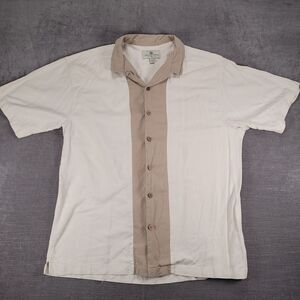 Island Shores Silk Shirt Original Island Wear Button Up‎ Short Sleeve XL